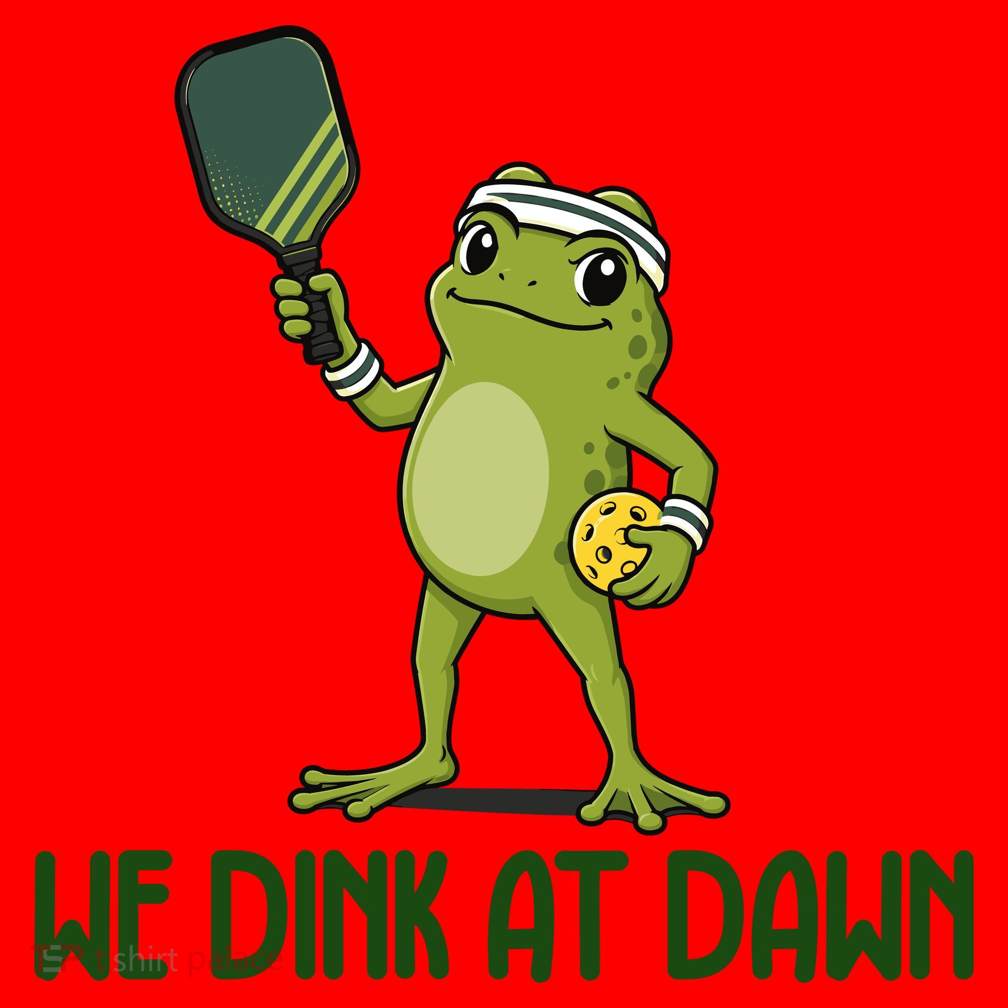 We Dink At Dawn Pickle Ball Santa Hat