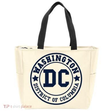 Washington Dc Athletic Throwback Tote Bag