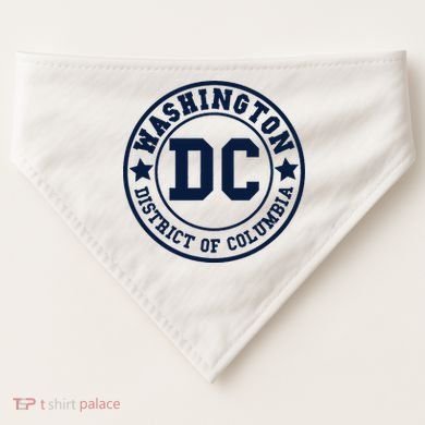 Washington Dc Athletic Throwback USA-Made Doggie Bandana
