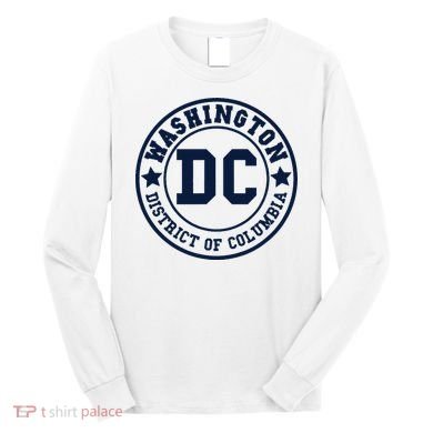 Washington Dc Athletic Throwback Long Sleeve Shirt