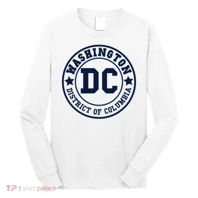 Washington Dc Athletic Throwback Long Sleeve Shirt
