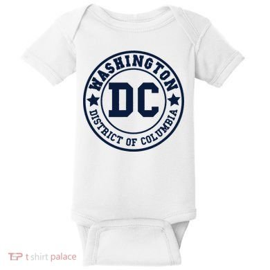 Washington Dc Athletic Throwback Baby Bodysuit