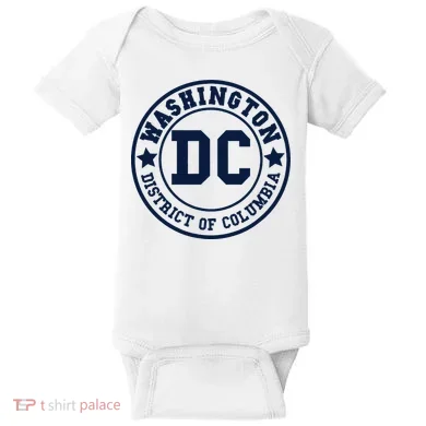 Washington Dc Athletic Throwback Baby Bodysuit