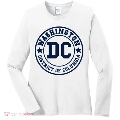 Washington Dc Athletic Throwback Women's Long Sleeve Shirt