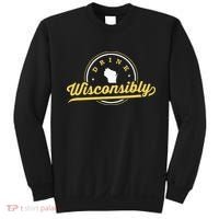 Wisconsin Drinking Alcoholic Wisconsinites Funny Beer Lover Sweatshirt thumb 0