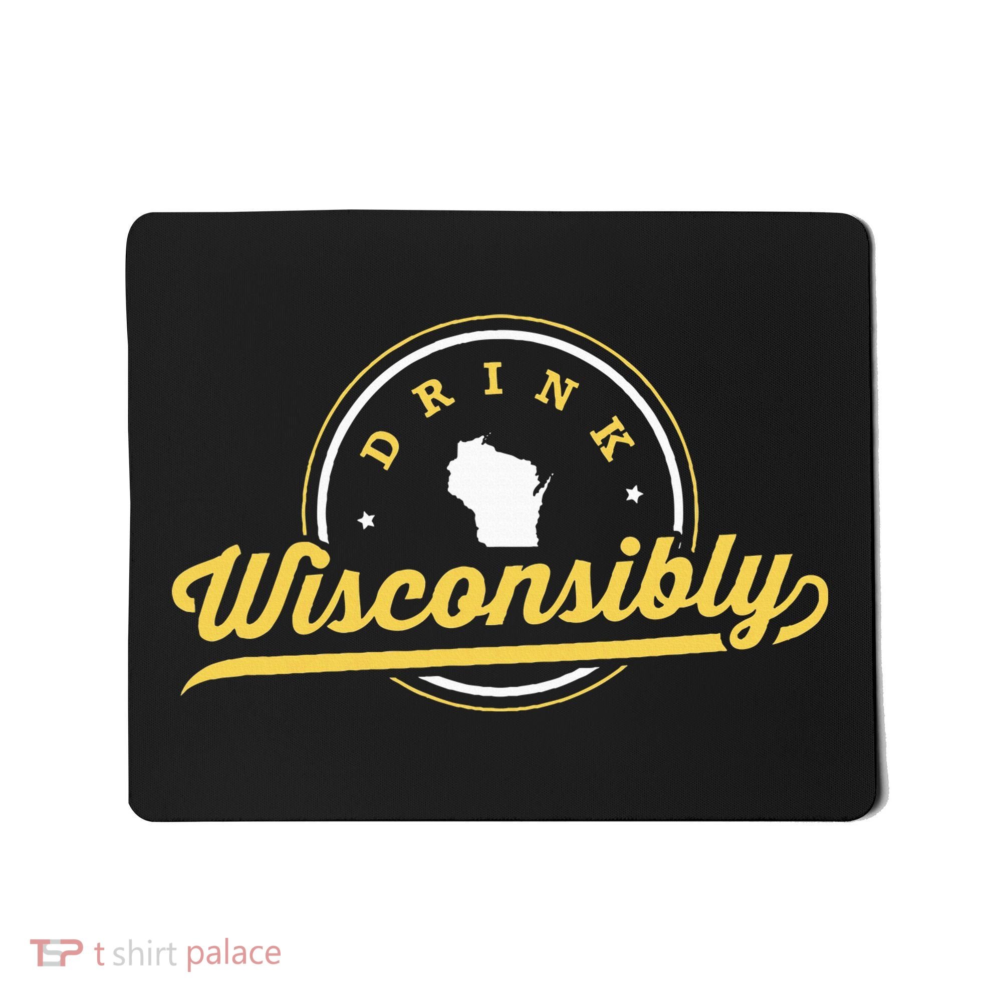 Wisconsin Drinking Alcoholic Wisconsinites Funny Beer Lover Mousepad
