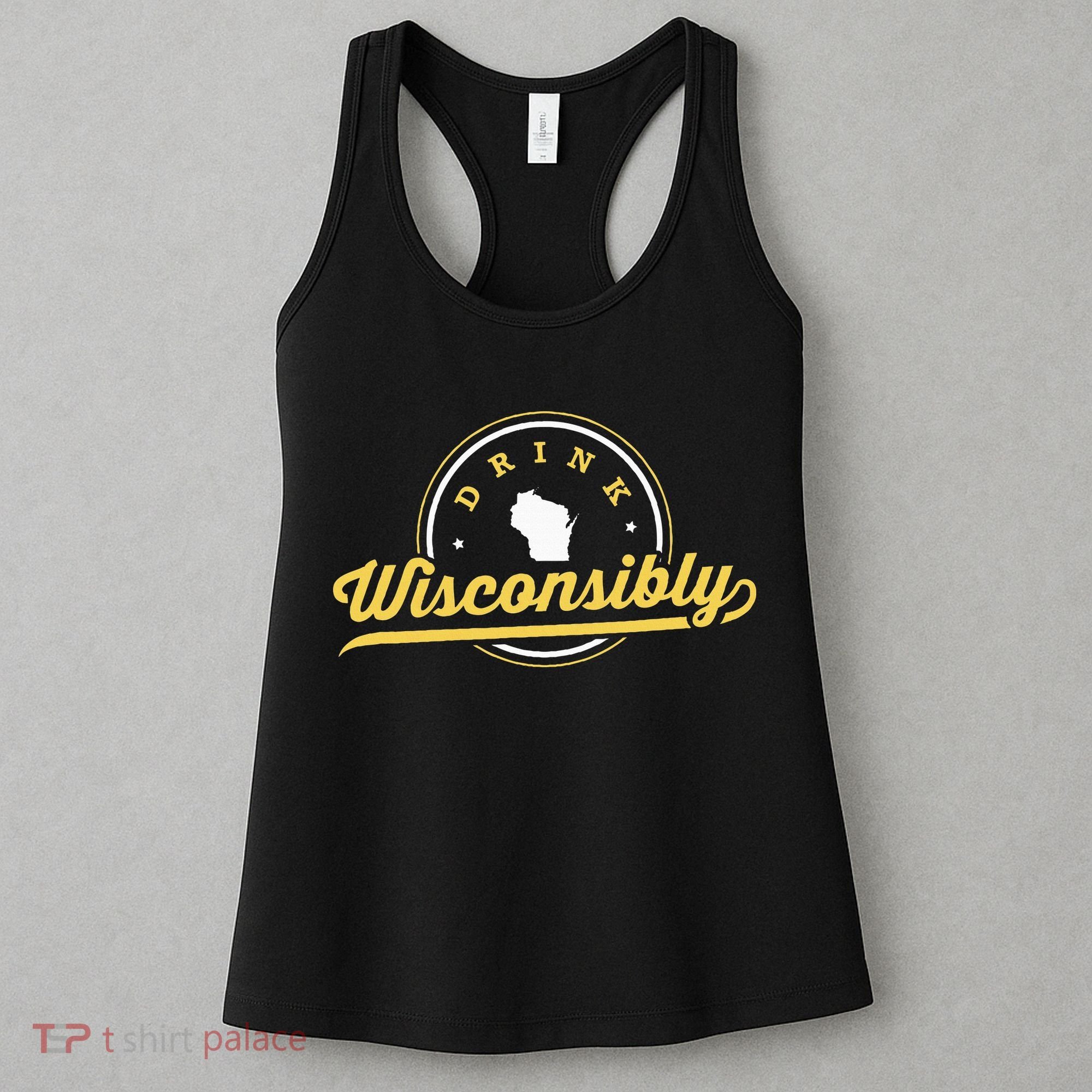 Wisconsin Drinking Alcoholic Wisconsinites Funny Beer Lover Women's Tank Top