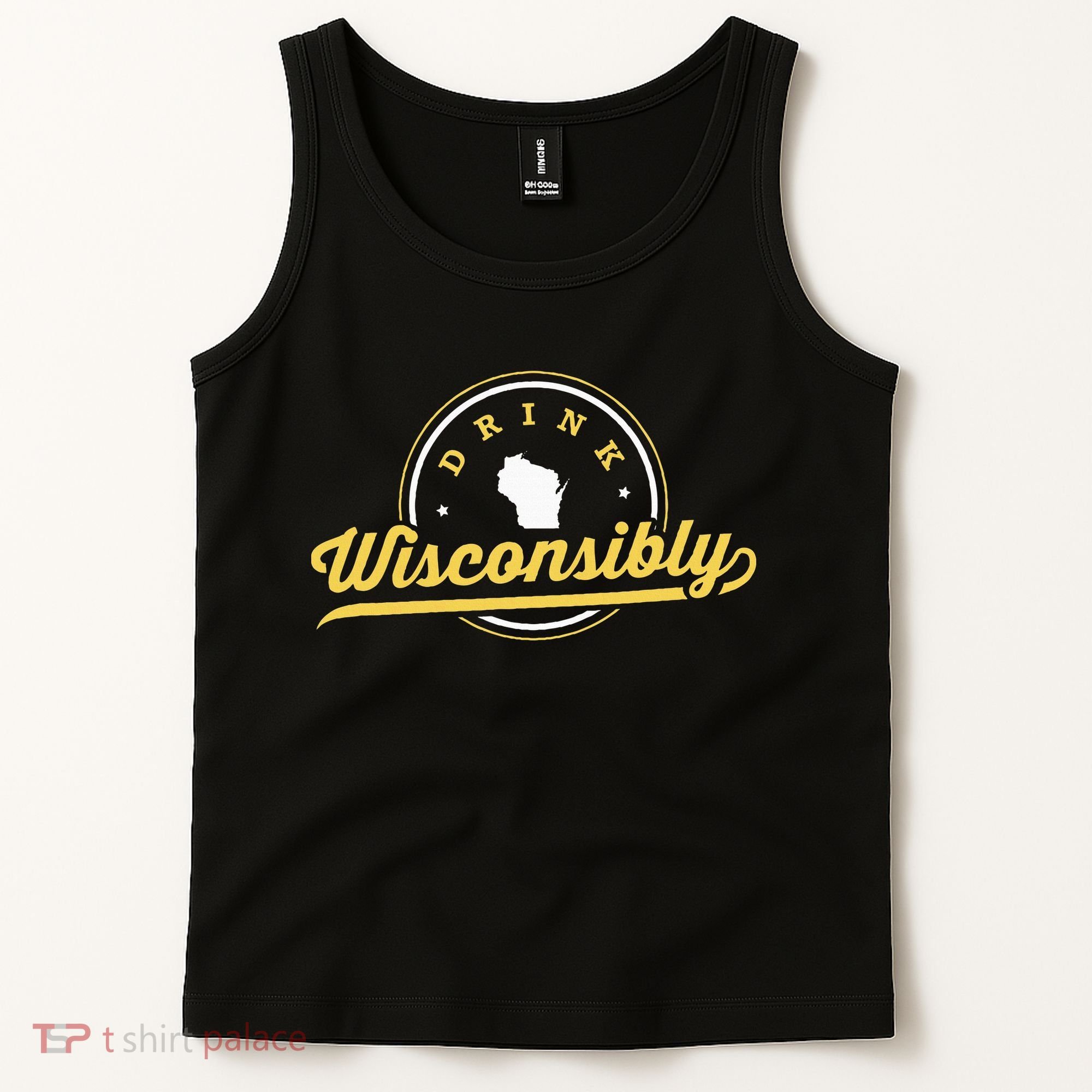Wisconsin Drinking Alcoholic Wisconsinites Funny Beer Lover Tank Top
