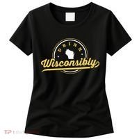 Wisconsin Drinking Alcoholic Wisconsinites Funny Beer Lover Women's T-Shirt thumb 0