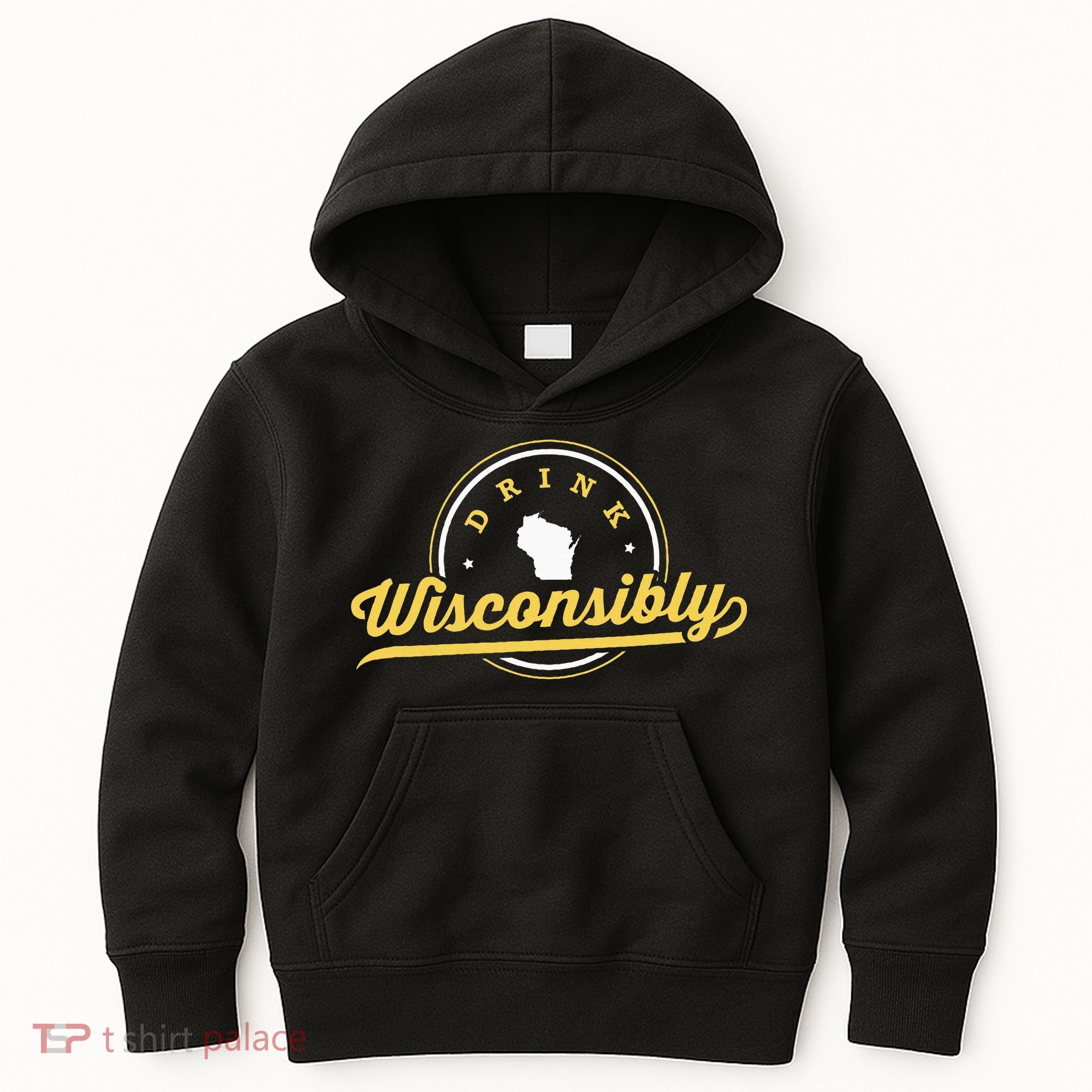 Wisconsin Drinking Alcoholic Wisconsinites Funny Beer Lover Kids Hoodie