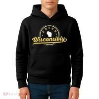 Wisconsin Drinking Alcoholic Wisconsinites Funny Beer Lover Kids Hoodie thumb 4
