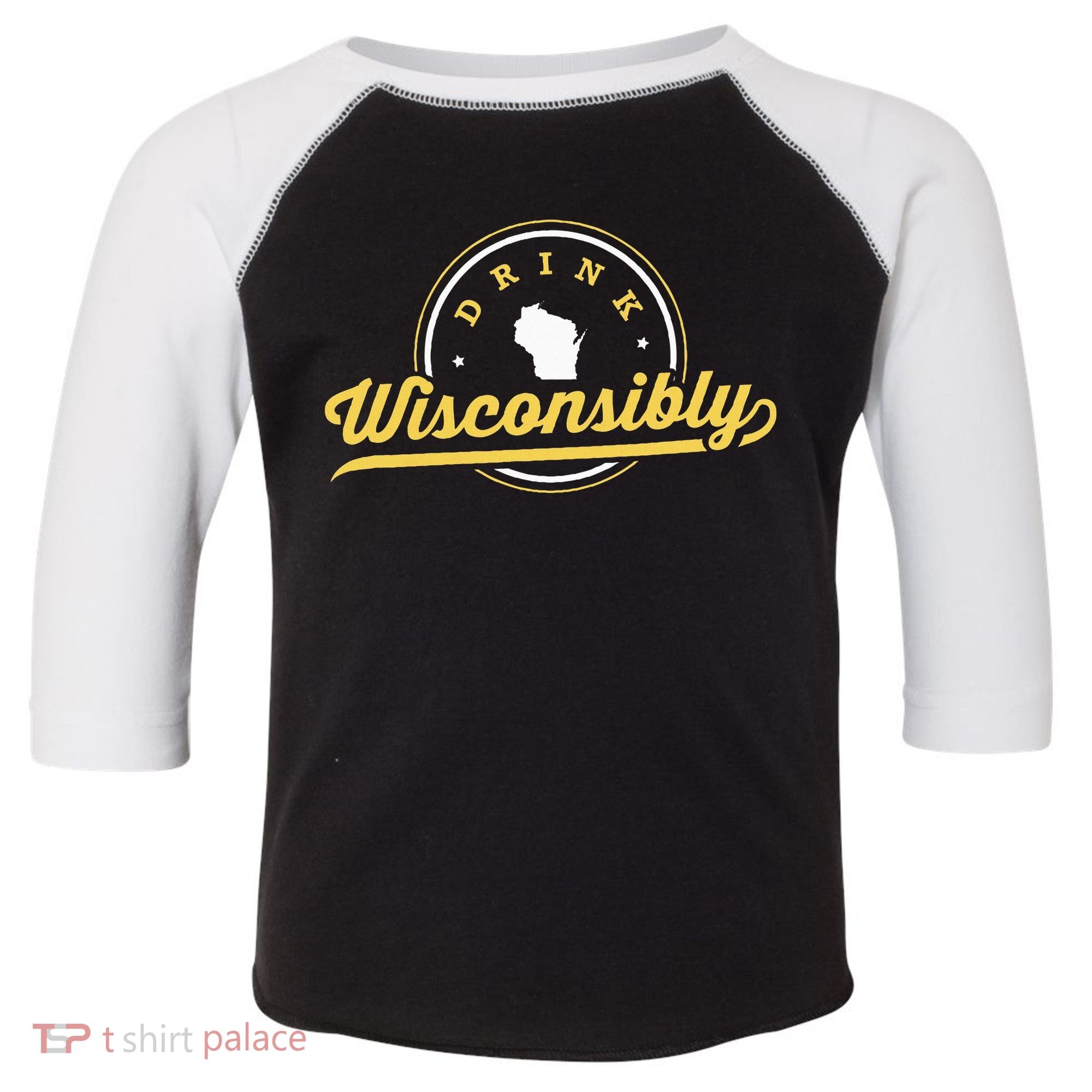 Wisconsin Drinking Alcoholic Wisconsinites Funny Beer Lover Toddler Fine Jersey T-Shirt