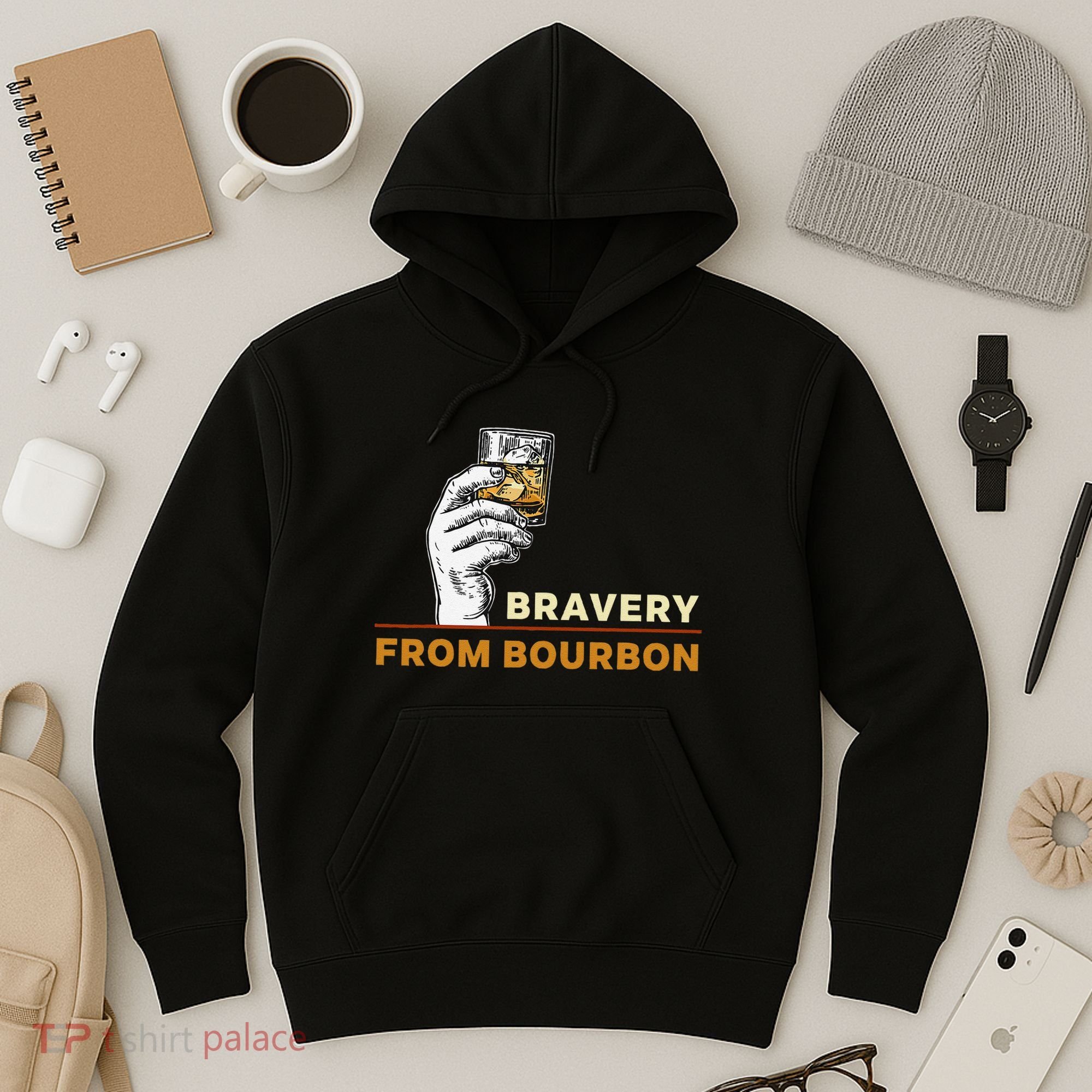 Whisky Drinkers Bravery Bourbon Drinkers Lovers Boho Hoodie