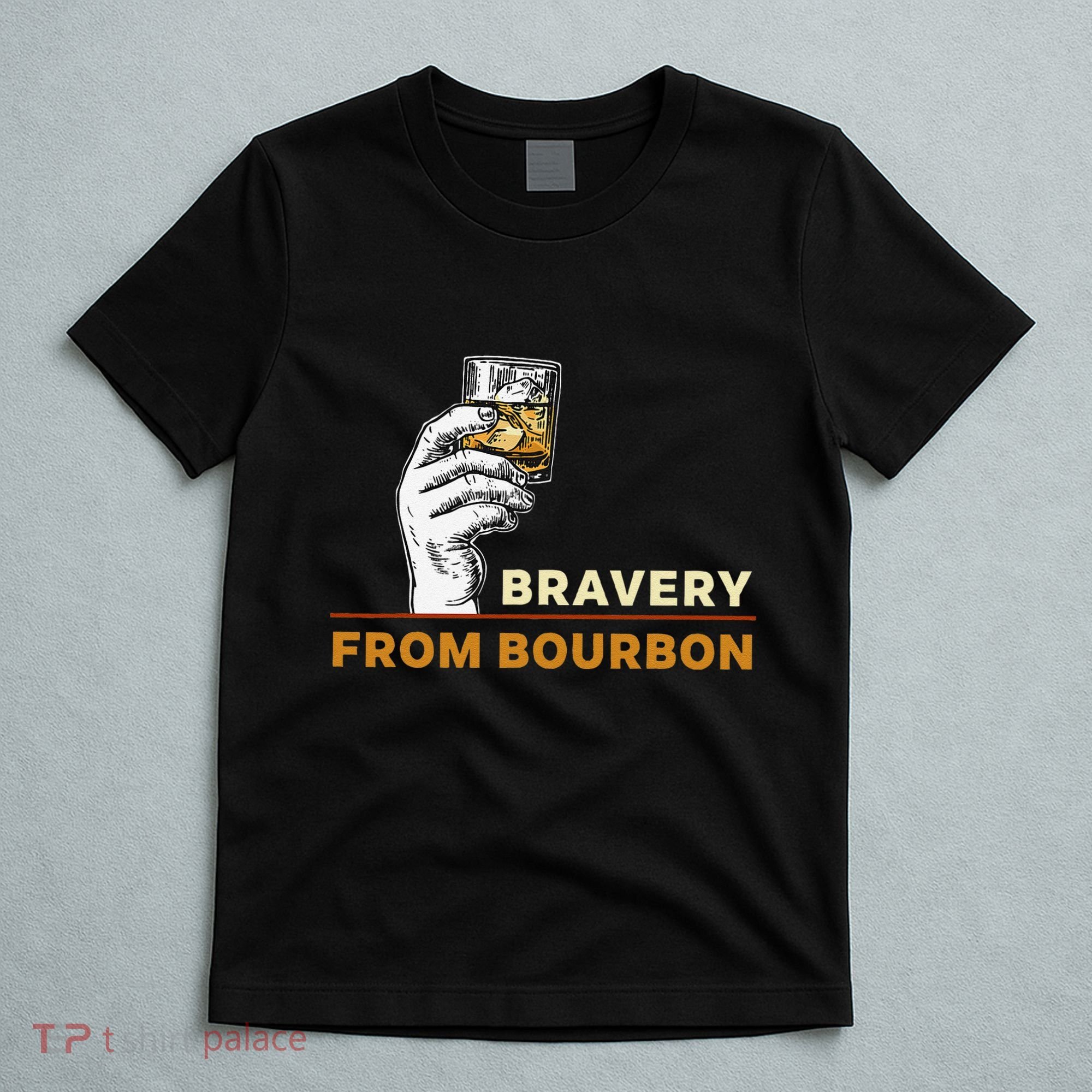 Whisky Drinkers Bravery Bourbon Drinkers Lovers Boho T-Shirt