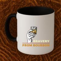 Whisky Drinkers Bravery Bourbon Drinkers Lovers Boho Coffee Mug thumb 2