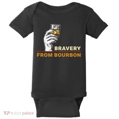 Whisky Drinkers Bravery Bourbon Drinkers Lovers Boho Baby Bodysuit