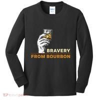 Whisky Drinkers Bravery Bourbon Drinkers Lovers Boho Kids Long Sleeve Shirt thumb 0