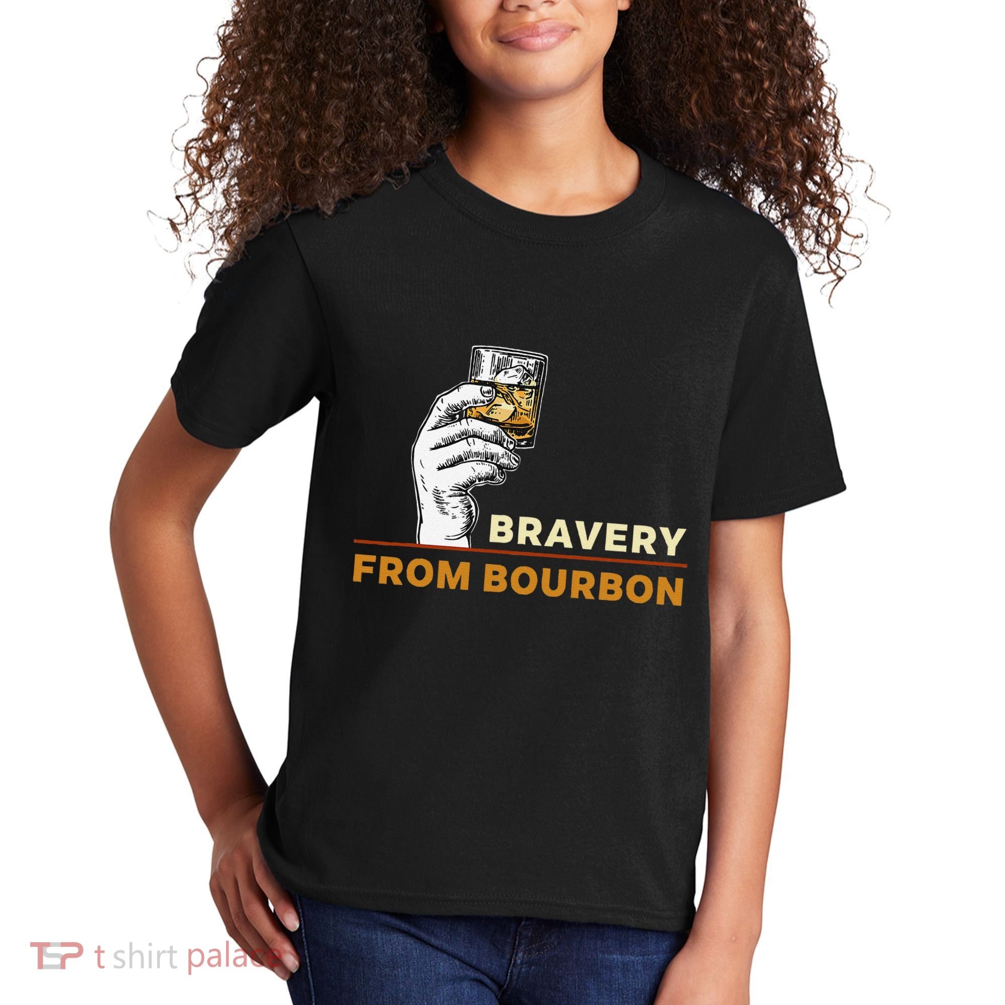 Whisky Drinkers Bravery Bourbon Drinkers Lovers Boho Kids T-Shirt