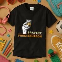 Whisky Drinkers Bravery Bourbon Drinkers Lovers Boho Kids T-Shirt thumb 3