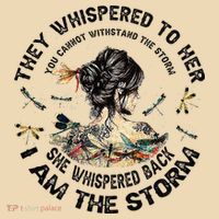Womens Dragonfly Black Women She Whispered Back I Am The Storm Tote Bag thumb 4