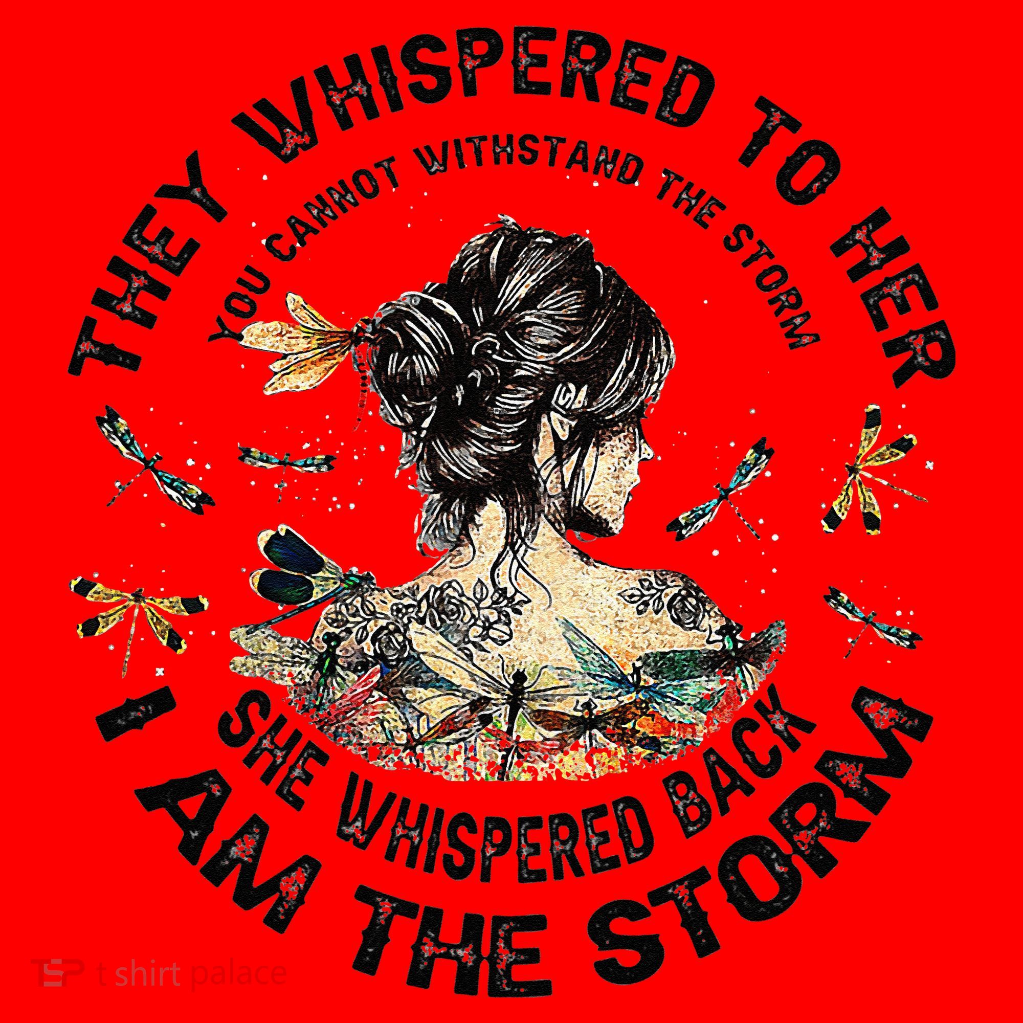 Womens Dragonfly Black Women She Whispered Back I Am The Storm Santa Hat