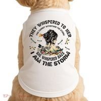 Womens Dragonfly Black Women She Whispered Back I Am The Storm Doggie Tank thumb 0