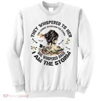 Womens Dragonfly Black Women She Whispered Back I Am The Storm Sweatshirt thumb 0