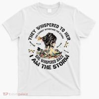 Womens Dragonfly Black Women She Whispered Back I Am The Storm T-Shirt thumb 0