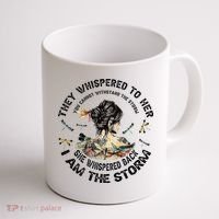Womens Dragonfly Black Women She Whispered Back I Am The Storm Coffee Mug thumb 1