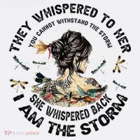 Womens Dragonfly Black Women She Whispered Back I Am The Storm Pajama Set thumb 2