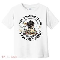 Womens Dragonfly Black Women She Whispered Back I Am The Storm Toddler T-Shirt thumb 0
