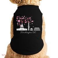 Washington Dc Cherry Blossoms Monuments Memorial Doggie Tank thumb 0
