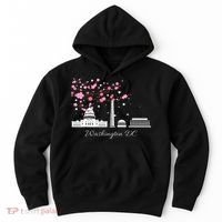 Washington Dc Cherry Blossoms Monuments Memorial Hoodie thumb 0