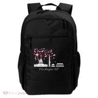 Washington Dc Cherry Blossoms Monuments Memorial Backpack thumb 0