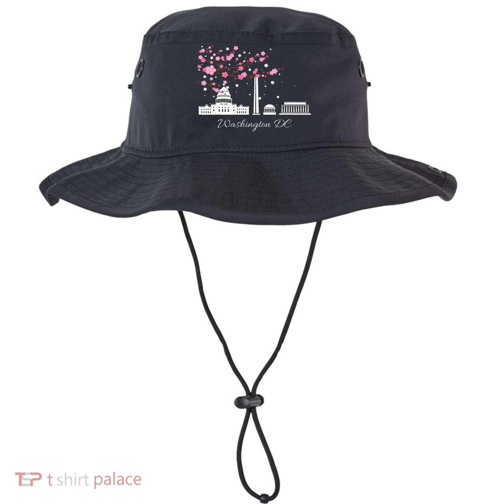 Washington Dc Cherry Blossoms Monuments Memorial Bucket Hat