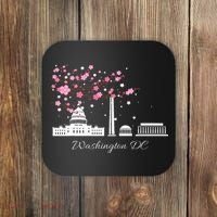 Washington Dc Cherry Blossoms Monuments Memorial Coaster thumb 0