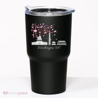 Washington Dc Cherry Blossoms Monuments Memorial Tumbler thumb 0