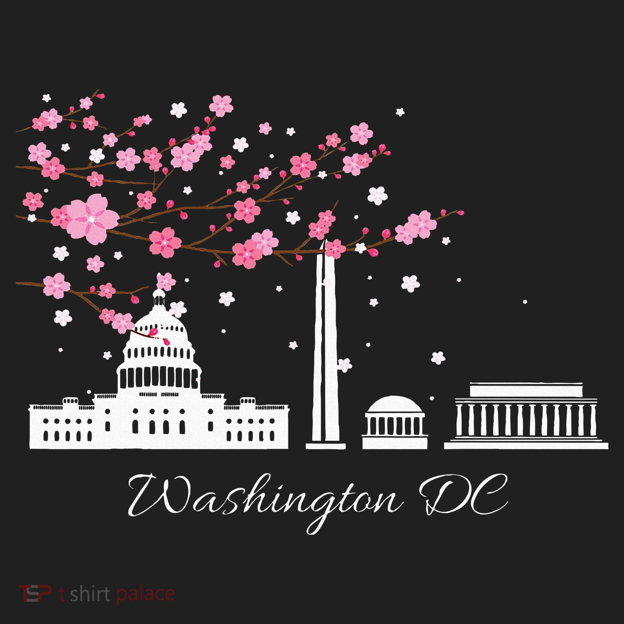 Washington Dc Cherry Blossoms Monuments Memorial Tumbler