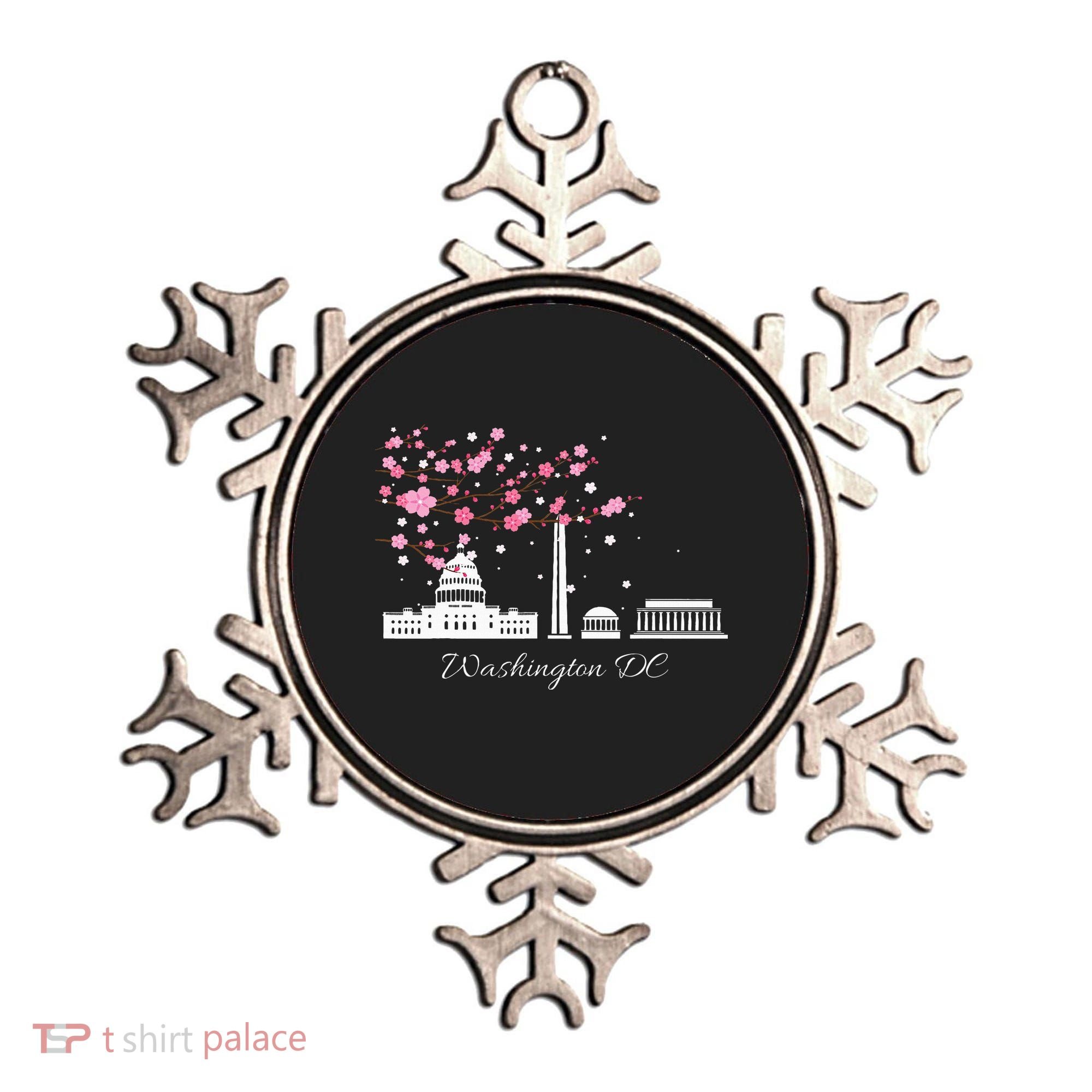 Washington Dc Cherry Blossoms Monuments Memorial Ornament
