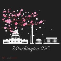 Washington Dc Cherry Blossoms Monuments Memorial Hat thumb 2