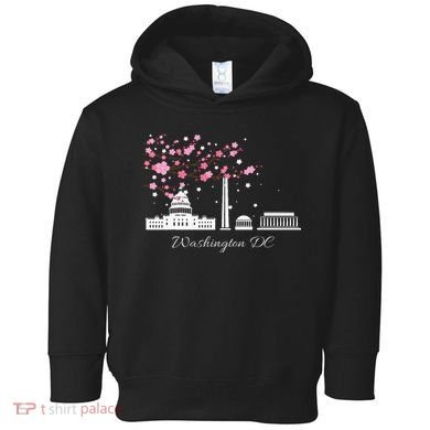 Washington Dc Cherry Blossoms Monuments Memorial Toddler Hoodie