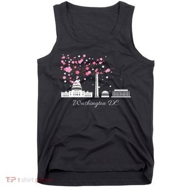 Washington Dc Cherry Blossoms Monuments Memorial Tank Top