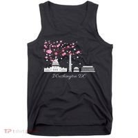 Washington Dc Cherry Blossoms Monuments Memorial Tank Top thumb 0