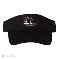 Washington Dc Cherry Blossoms Monuments Memorial Visor thumb 0
