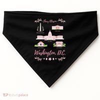 Washington Dc Cherry Blossom Monument USA-Made Doggie Bandana thumb 0