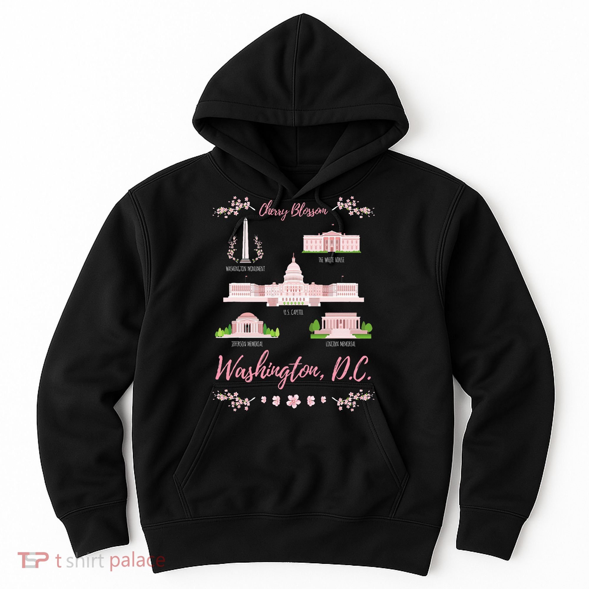 Washington Dc Cherry Blossom Monument Hoodie