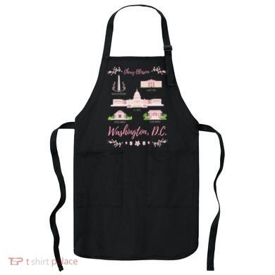 Washington Dc Cherry Blossom Monument Apron