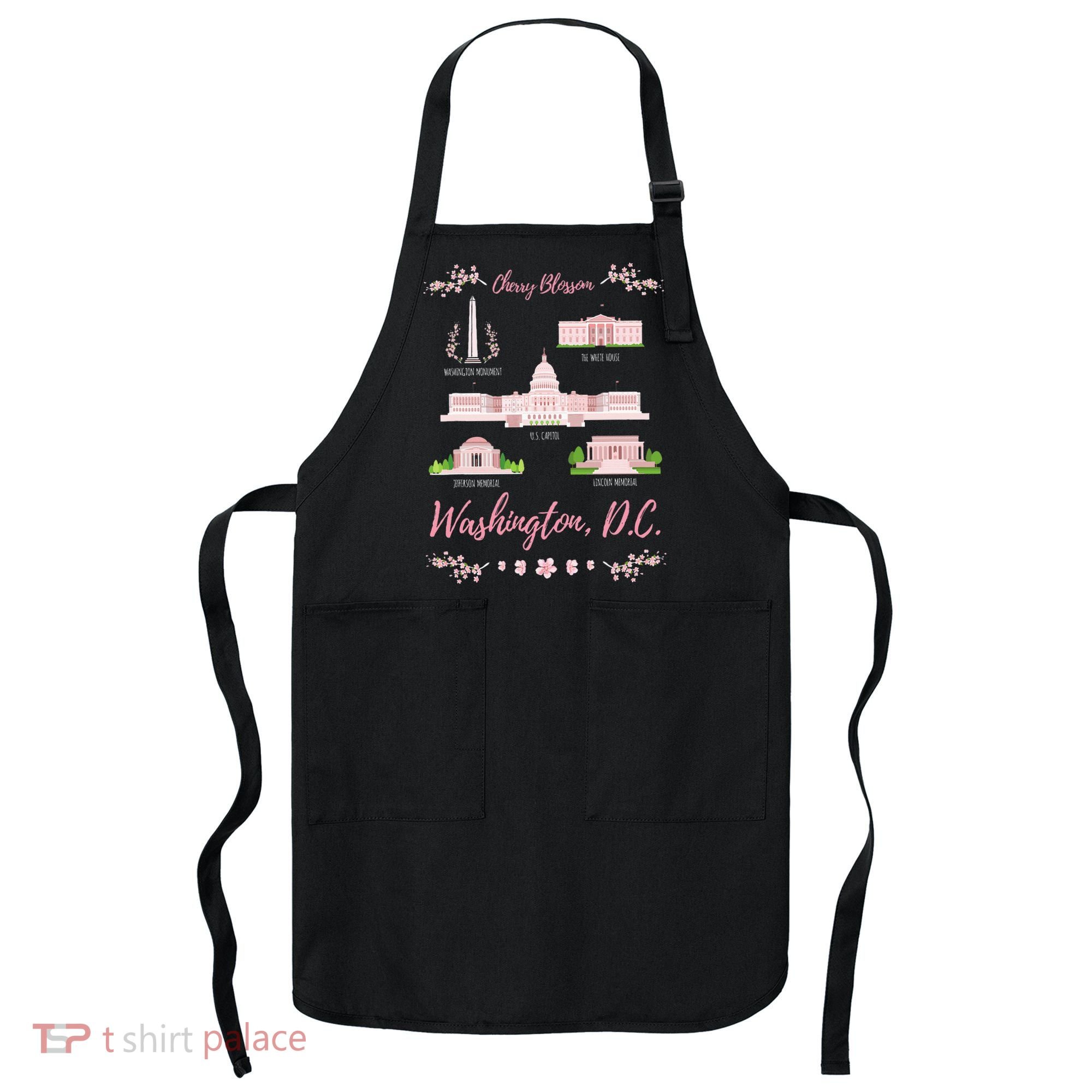 Washington Dc Cherry Blossom Monument Apron