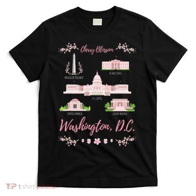 Washington Dc Cherry Blossom Monument T-Shirt