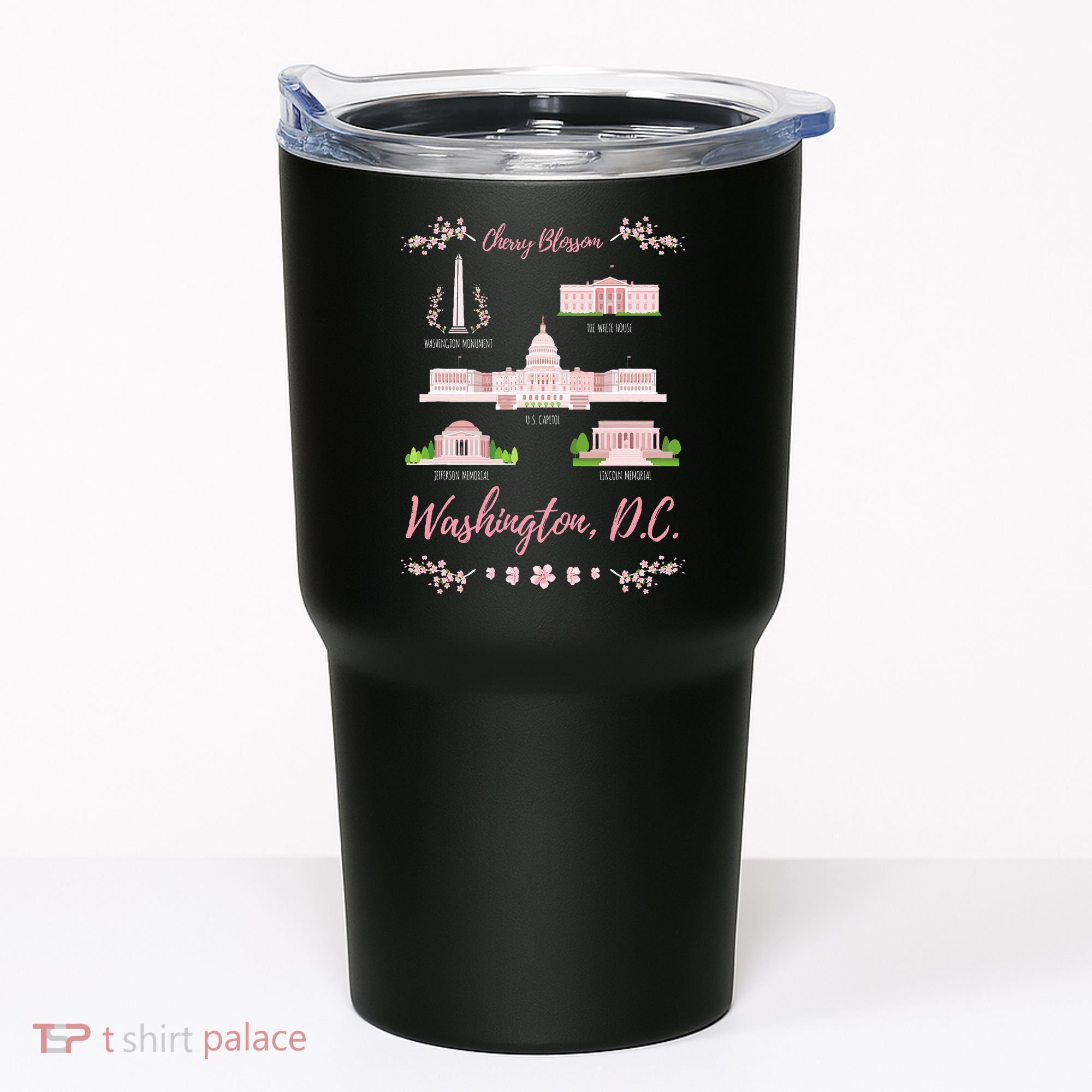 Washington Dc Cherry Blossom Monument Tumbler